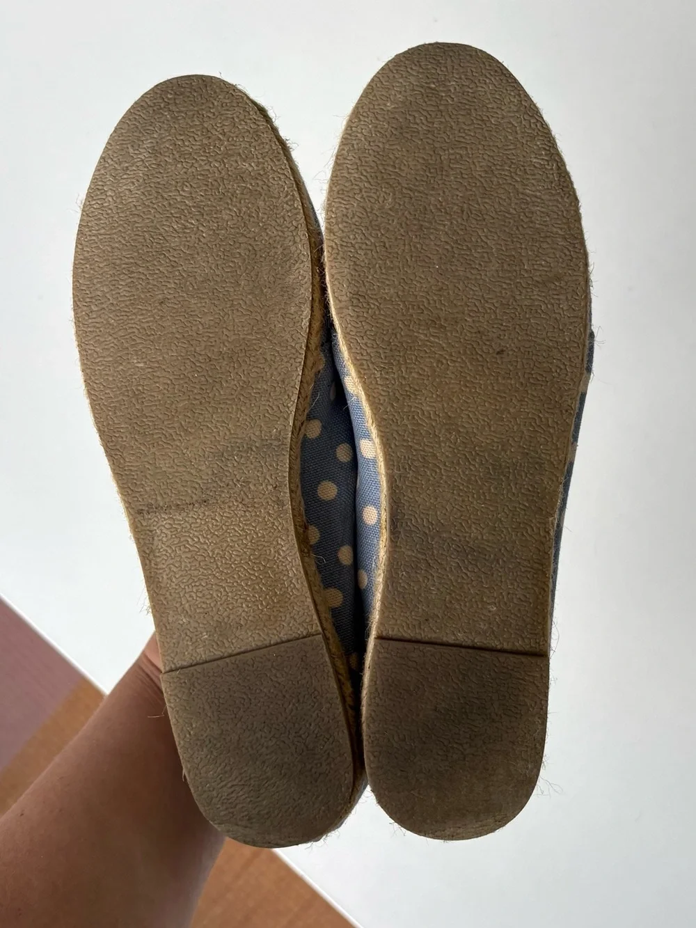 Cath Kidston Blue Polka Dot Lace-Up Espadrille Sneakers